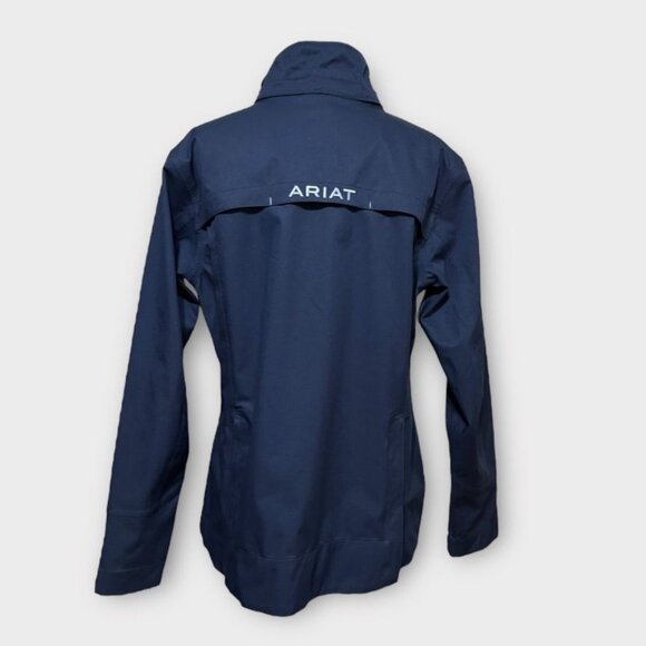 Ariat Waterproof Jacket Women's Large Riding Rain EUC Outdoor Pockets Vented - Picture 6 of 9